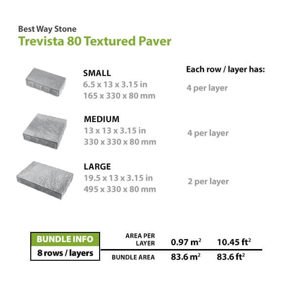 Best Way Stone Trevista 80 Paver